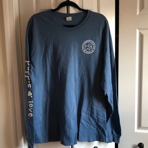 PUPPIE LOVE RESCUE Long Sleeve Shirt Men’s XL Blue